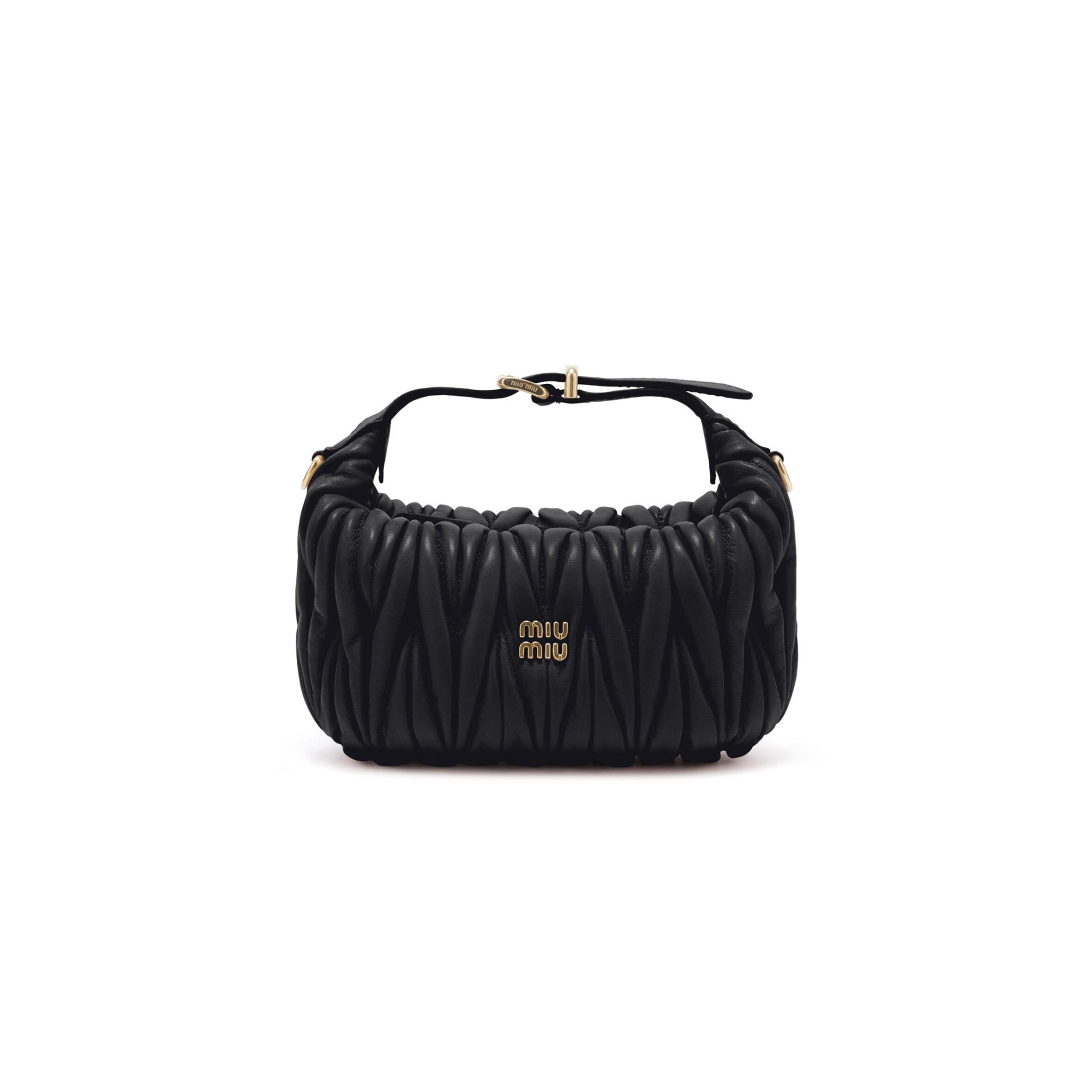 MIU MIU QUILTED NAPPA LEATHER POUCH 5NE026 (15*8.5*8cm)